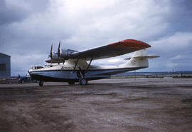 Trans Air Limited, two engine float plane with water or ground landing facilities.