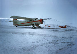 Beaver Aircraft, on skis, MacMurray Air Service, Ltd. Isachsen